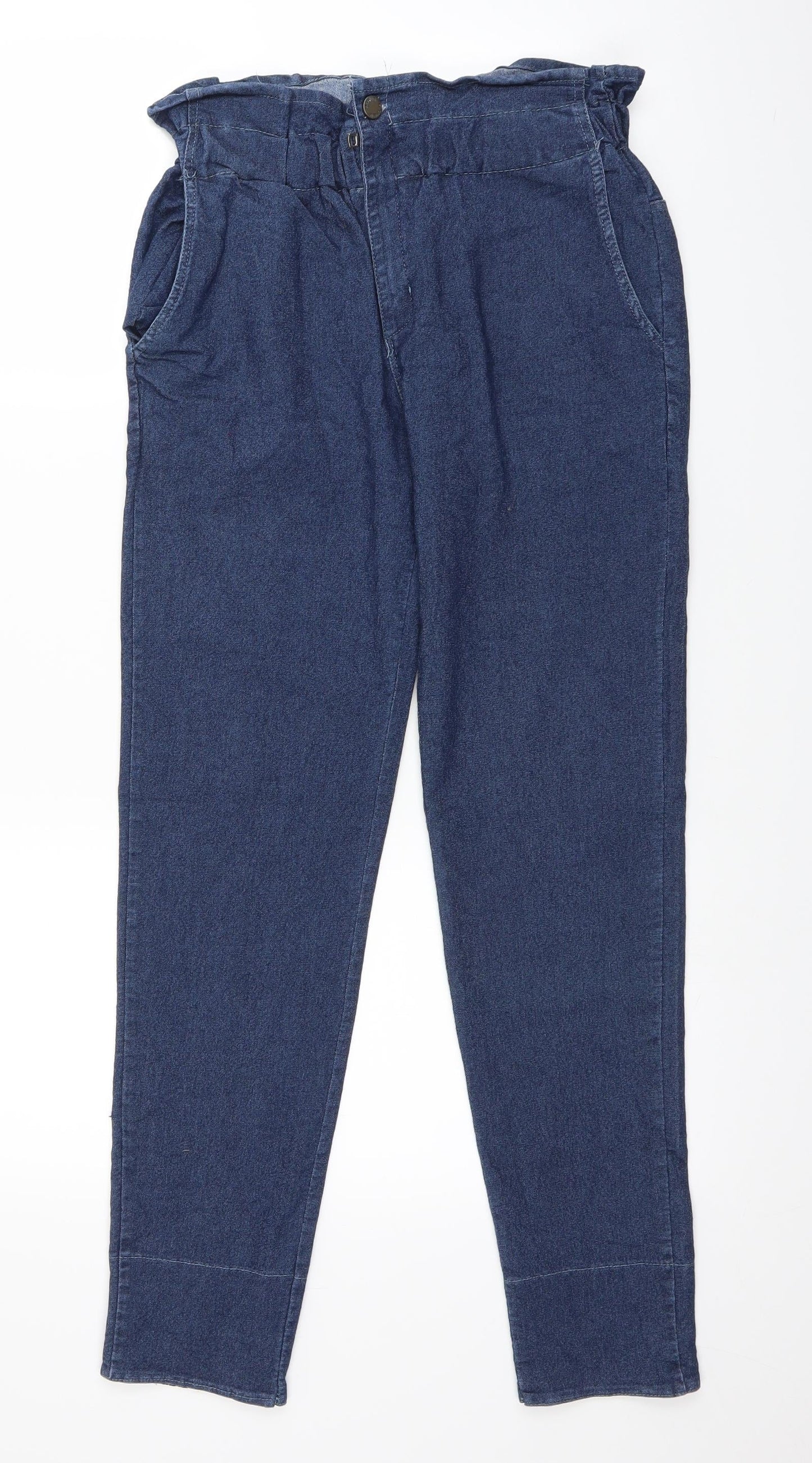 Preworn Womens Black  Denim Trousers  Size 28 in L27 in