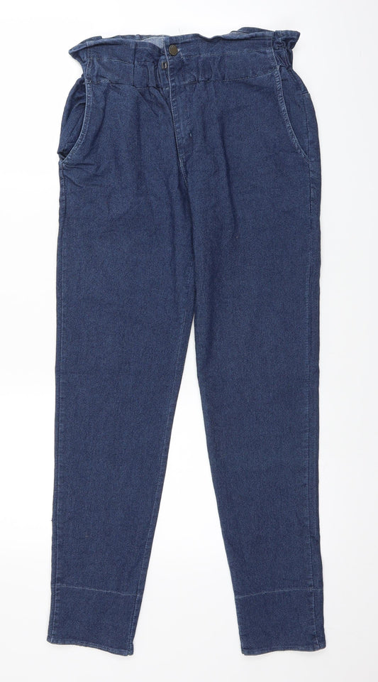 Preworn Womens Black  Denim Trousers  Size 28 in L27 in