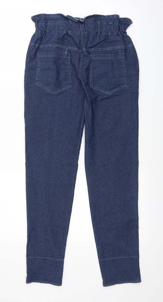 Preworn Womens Black  Denim Trousers  Size 28 in L27 in