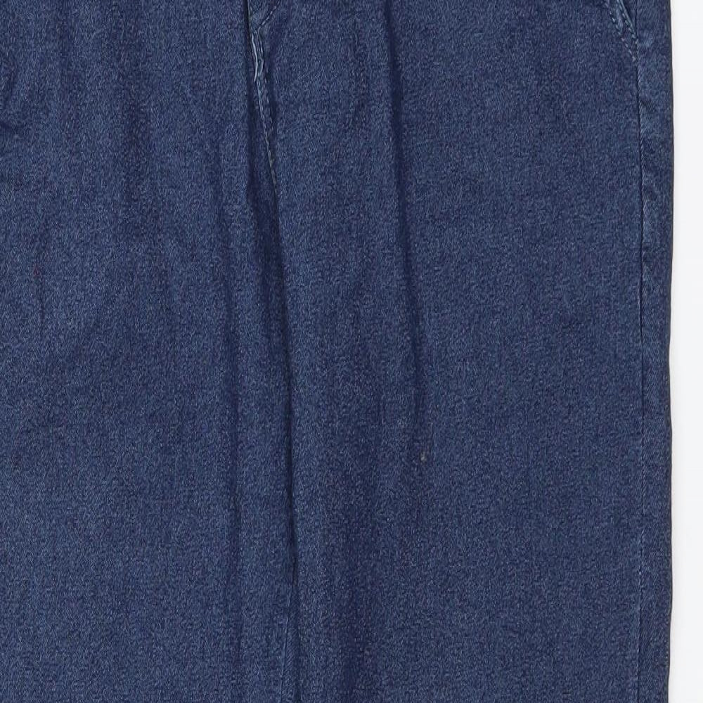 Preworn Womens Black  Denim Trousers  Size 28 in L27 in