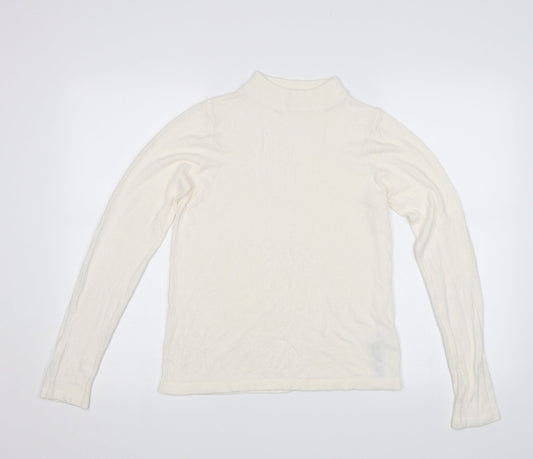 M&S Womens White   Pullover Jumper Size 10