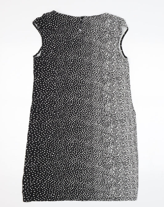 TU Womens Black Polka Dot  Shift  Size 14