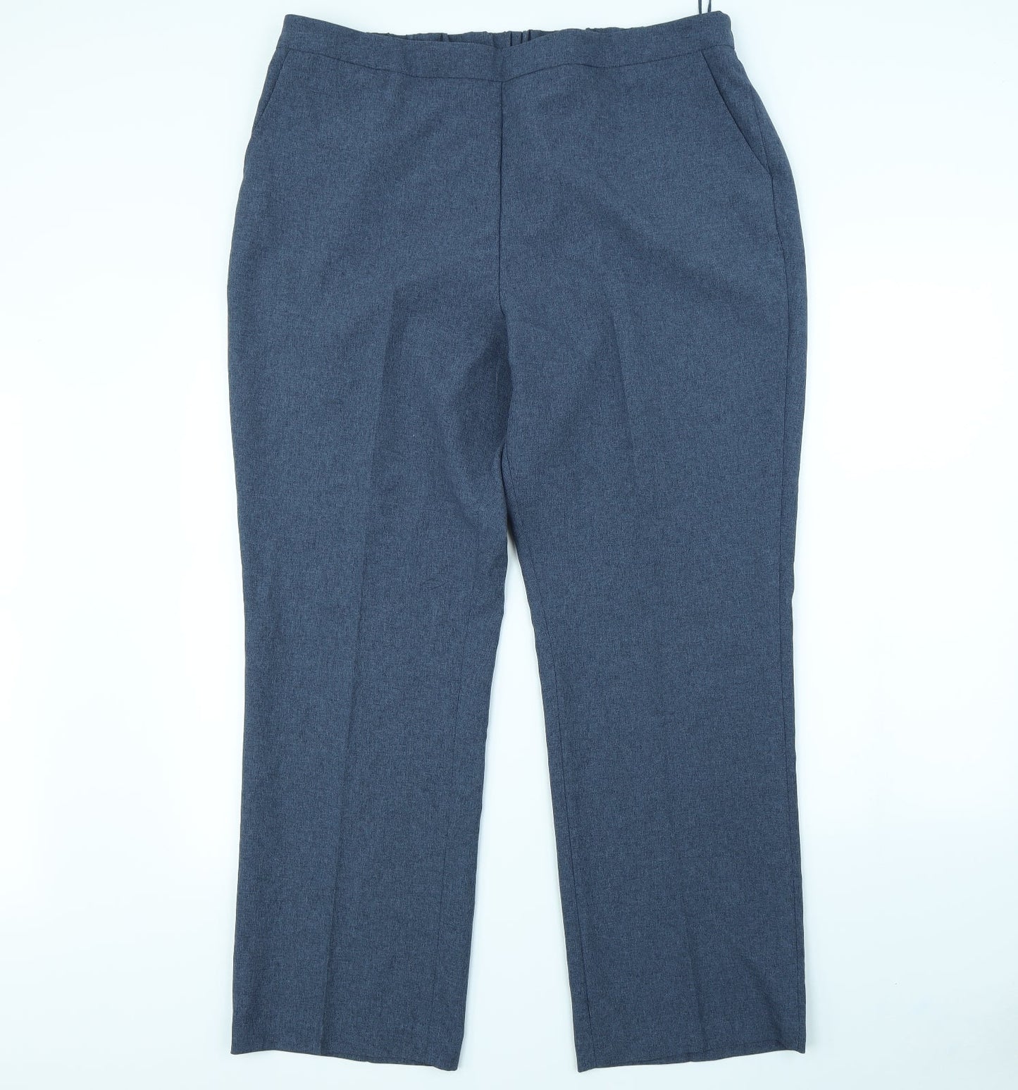 Preworn Womens Blue   Dress Pants Trousers Size 18 L30 in