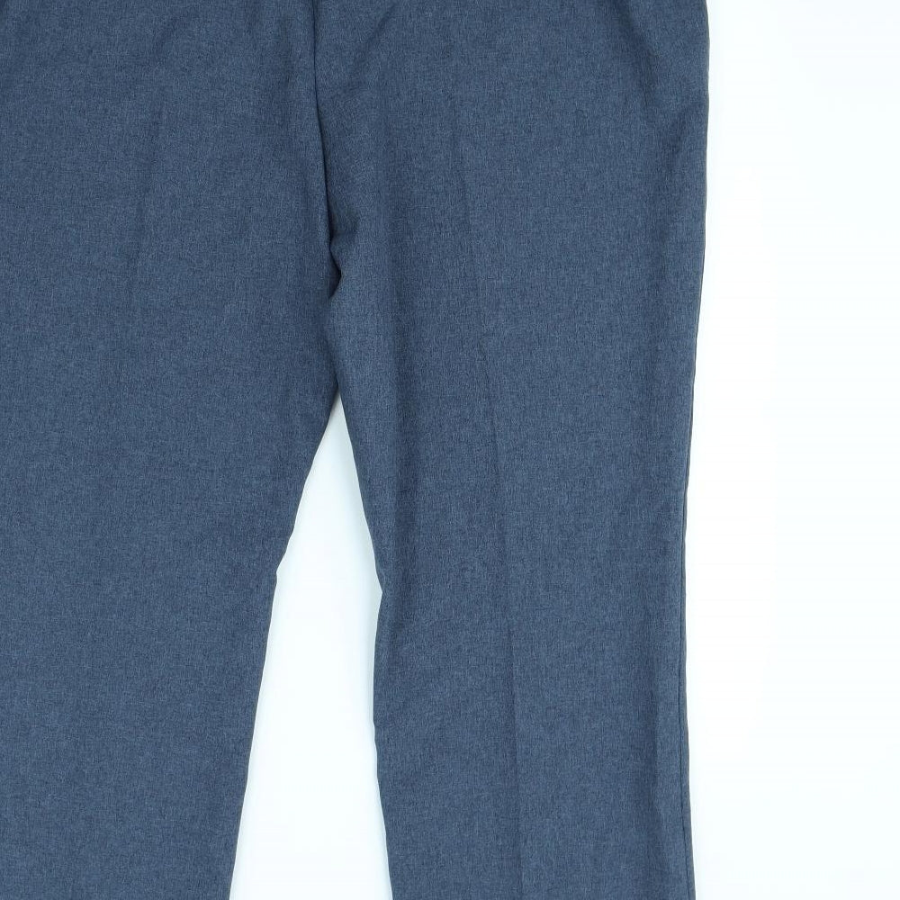 Preworn Womens Blue   Dress Pants Trousers Size 18 L30 in