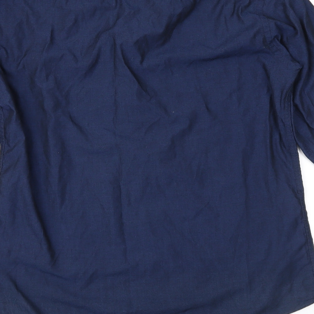 Cedar Wood State Mens Blue    Button-Up Size 15