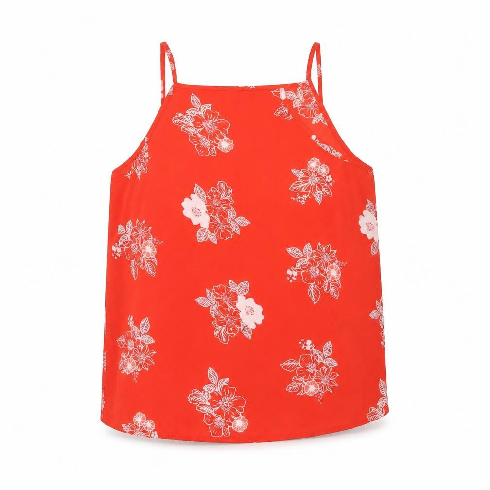 New Look Girls Orange Floral  Camisole Blouse Size 13 Years