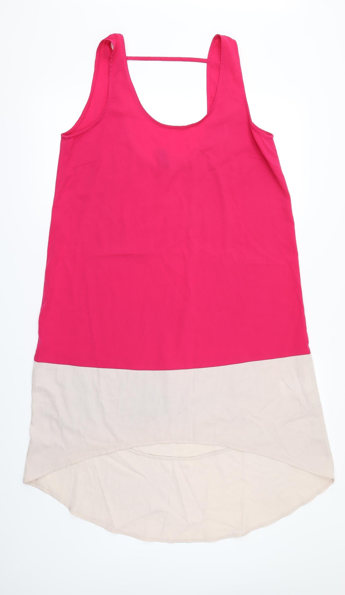 Vera Moda Womens Pink   Camisole Blouse Size M  - Dipped hem