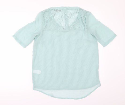 NEXT   Womens Green  Chiffon Tunic  Size 10  - SEQUIS