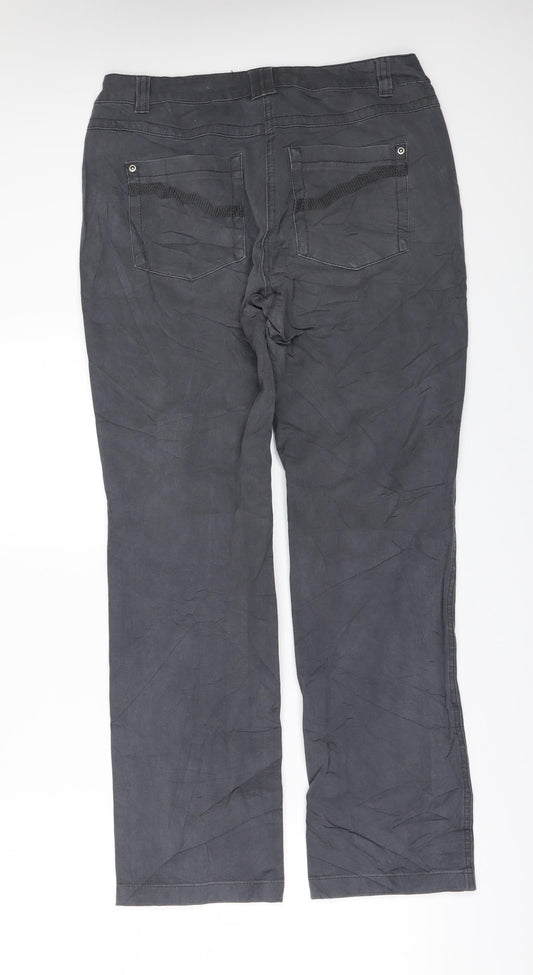 Cecil Womens Grey  Denim Straight Jeans Size 28 in L28 in