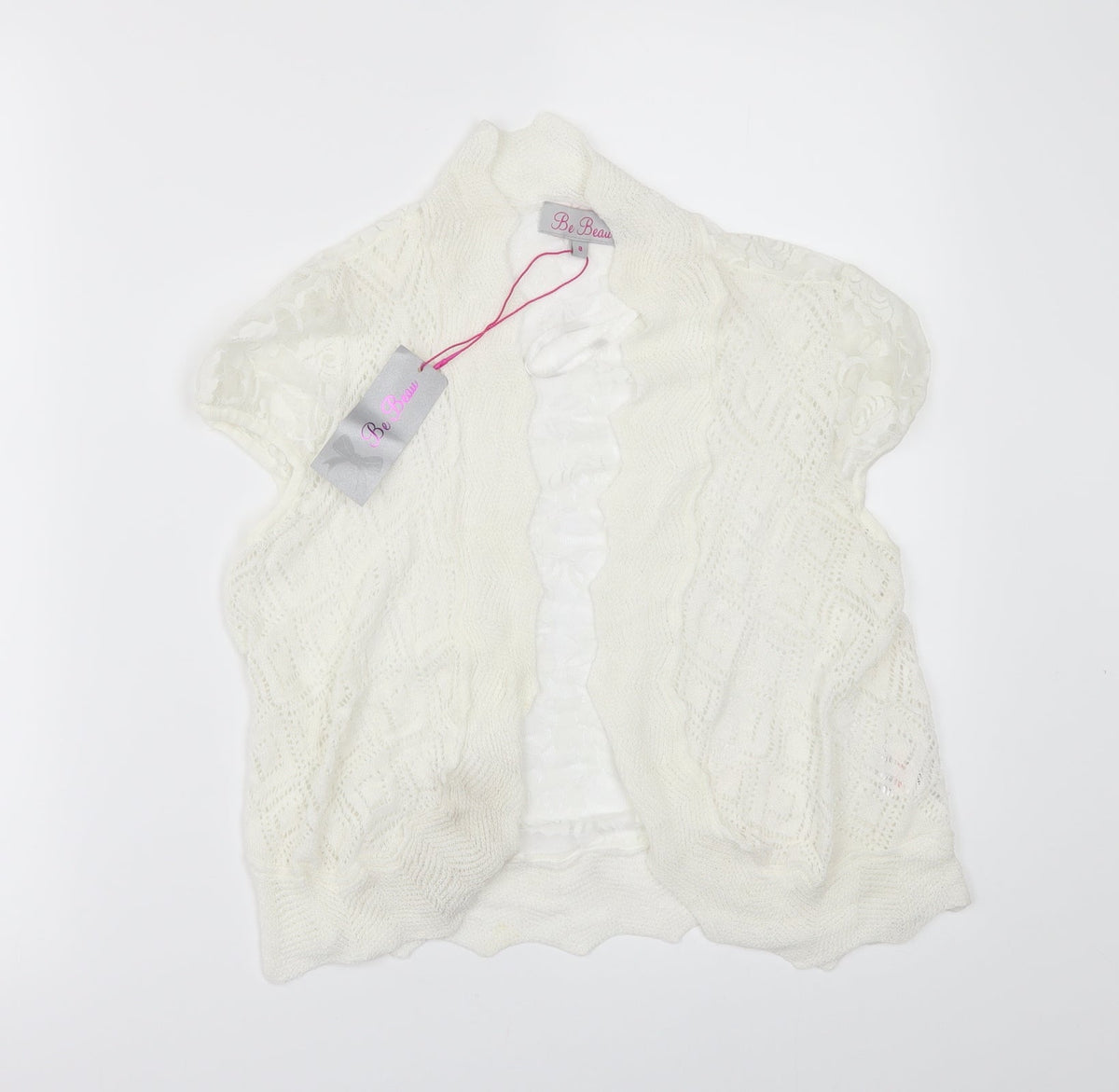 Be Beau Womens Ivory   Cardigan Jumper Size 8