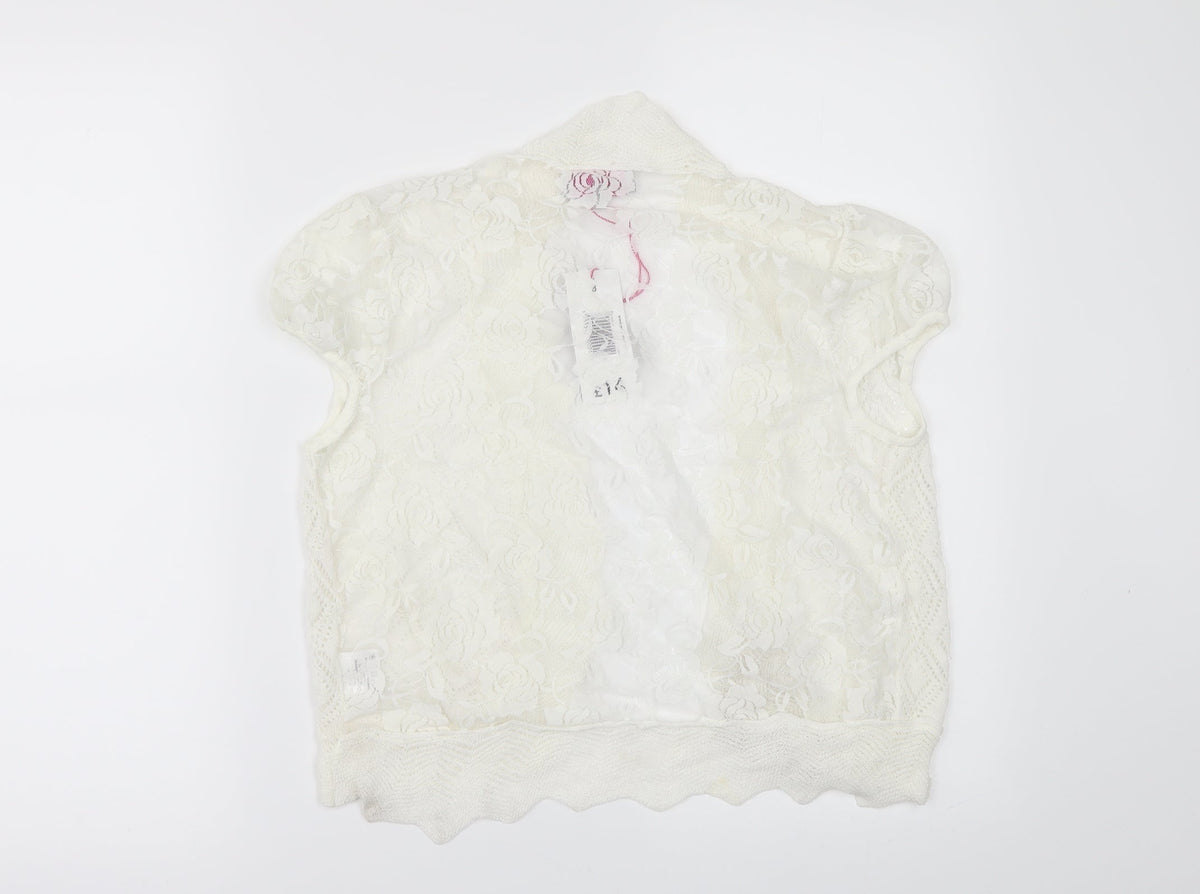 Be Beau Womens Ivory   Cardigan Jumper Size 8