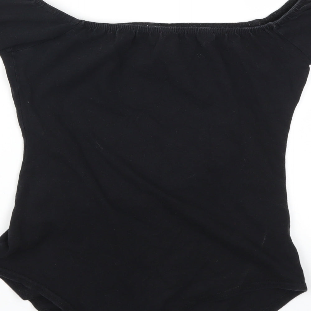 Missguided Womens Black   Bodysuit One-Piece Size 4
