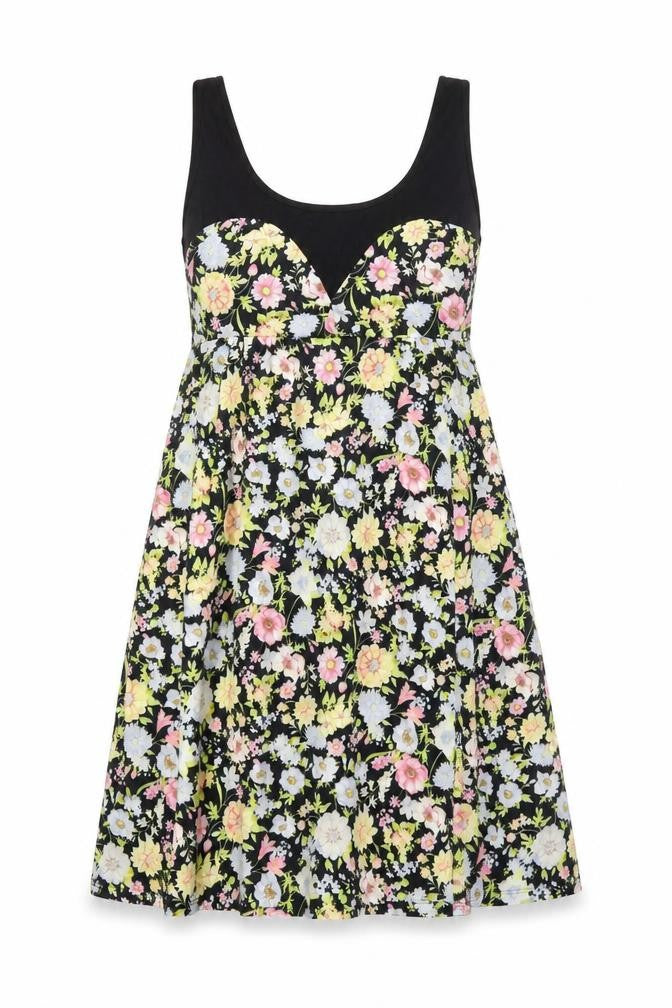 Primark Womens Multicoloured Floral  Fit & Flare  Size 10
