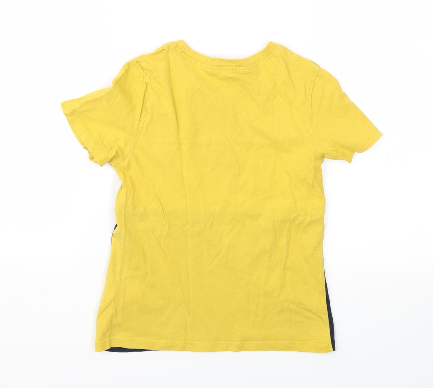 H&M Boys Yellow   Basic T-Shirt Size 5-6 Years