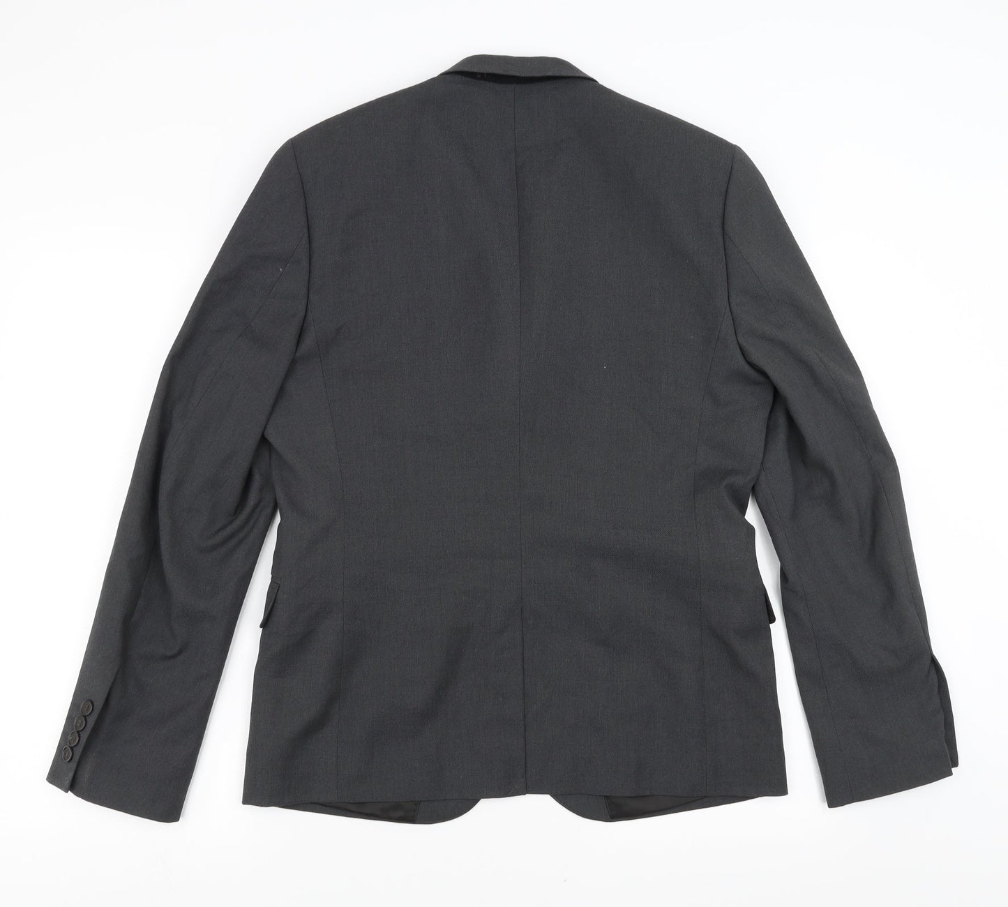H&M Mens Grey   Jacket Suit Jacket Size 38