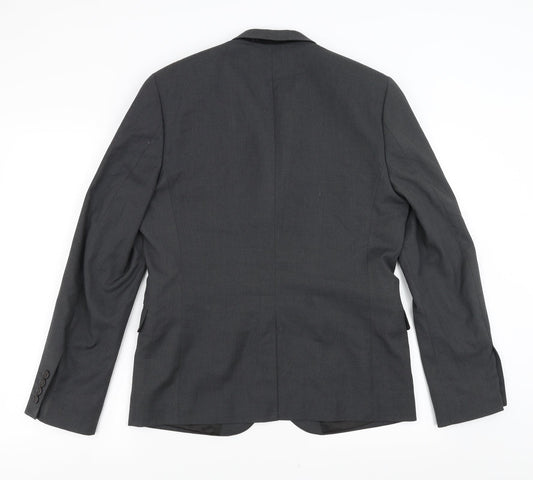 H&M Mens Grey   Jacket Suit Jacket Size 38