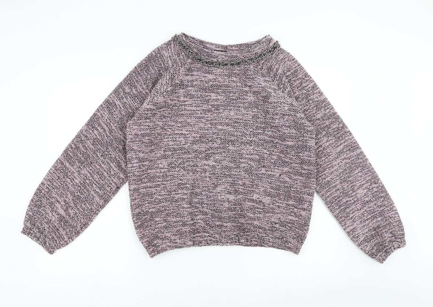 Topshop Womens Pink   Pullover Jumper Size 10  - chain