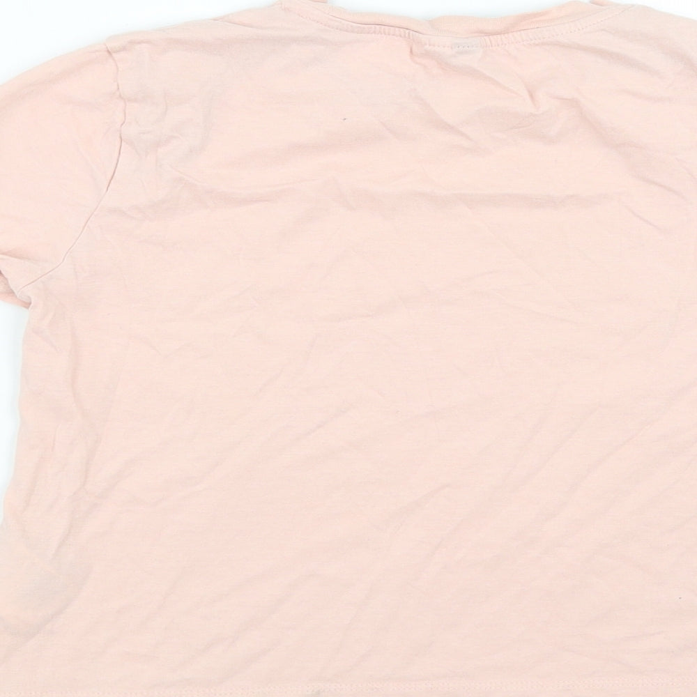 Divided by H&M Womens Pink   Basic T-Shirt Size XS