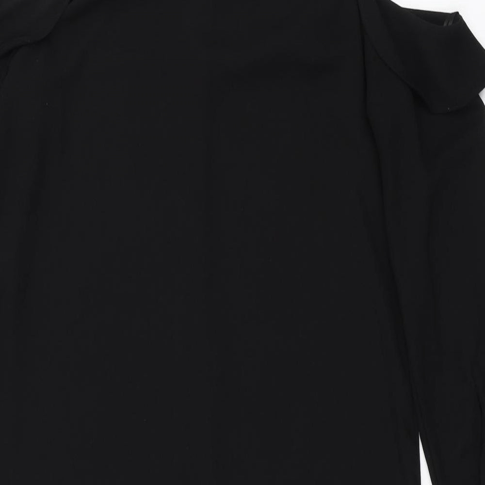 New Look Womens Black   Shirt Dress  Size 8  - cold shoulder