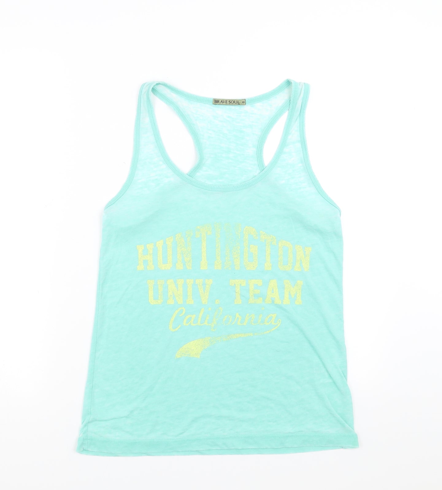 Brave Soul Womens Green   Basic Tank Size XS  - California