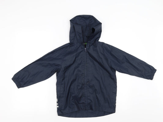 Sainsburys Boys Blue   Rain Coat Coat Size 6 Years