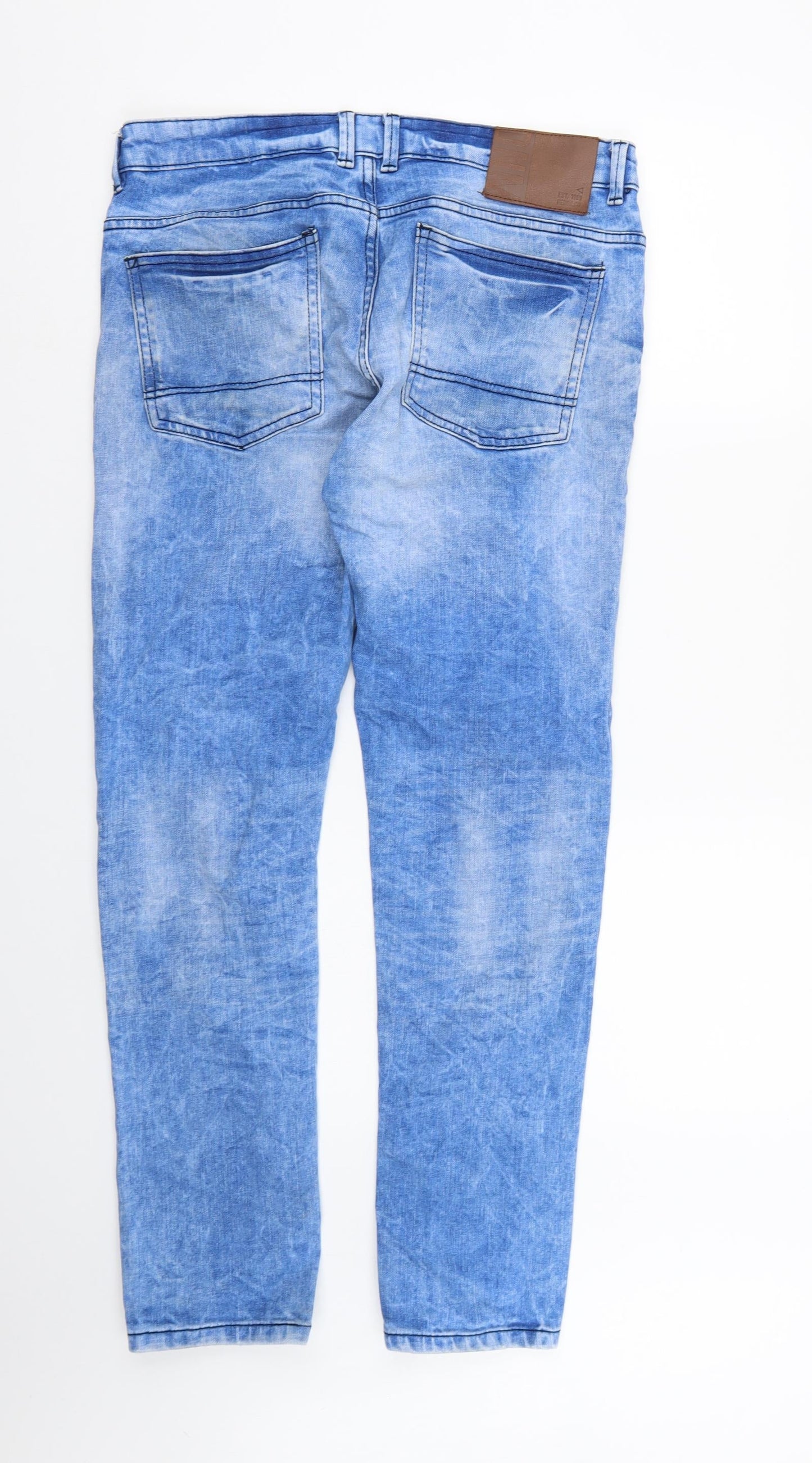 Denim & Co. Mens Blue  Denim Tapered Jeans Size 32 in L30 in