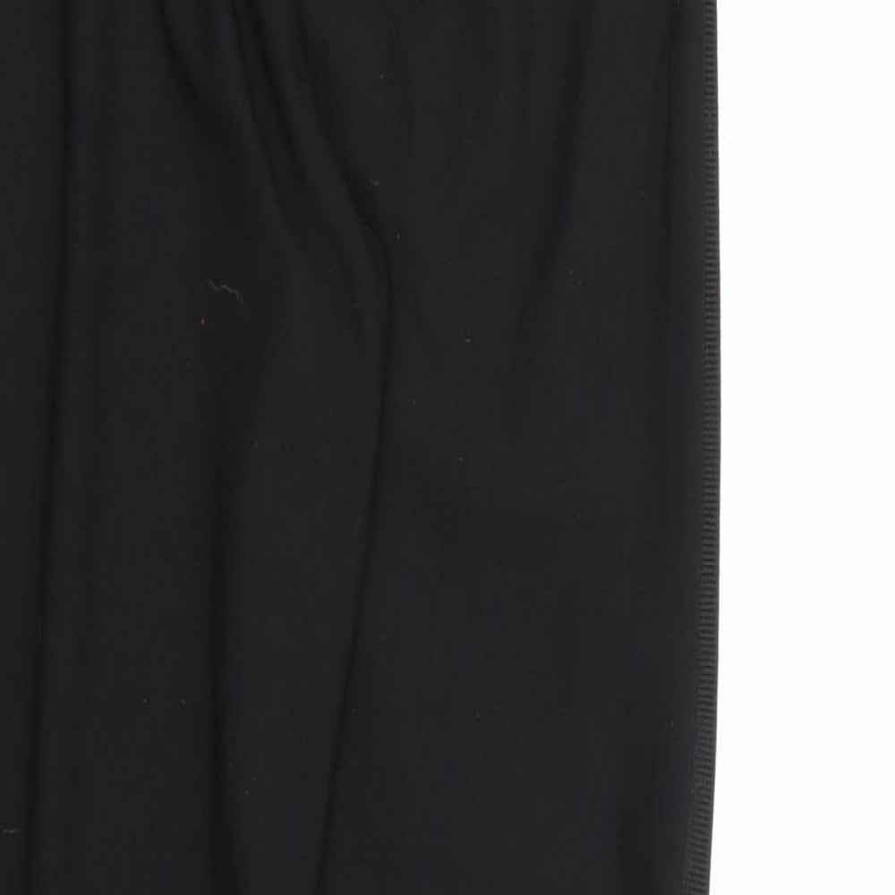 PRETTYLITTLETHING Womens Black  Rayon Jogger Trousers Size 10 L27 in