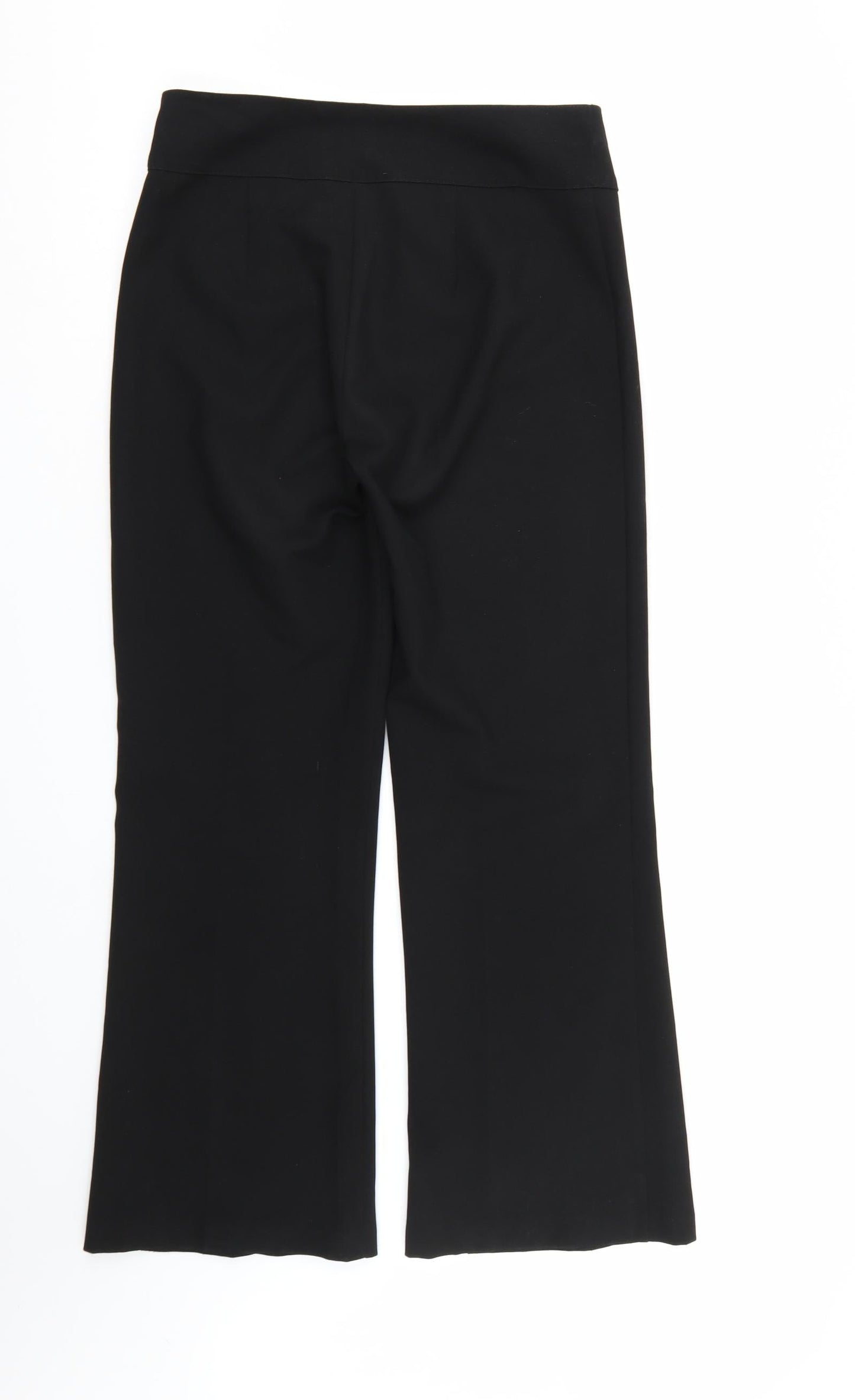 Preworn Womens Black  Rayon Dress Pants Trousers Size 10 L28 in
