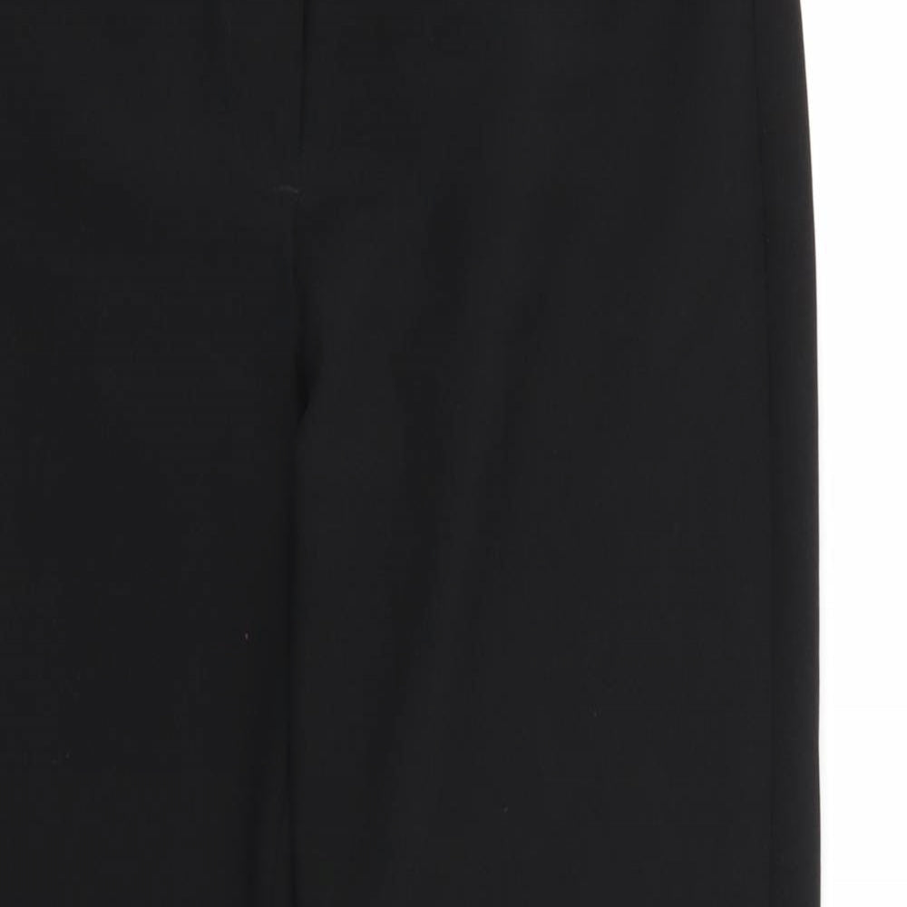 Preworn Womens Black  Rayon Dress Pants Trousers Size 10 L28 in