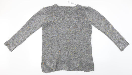 Papaya  Womens Grey   Pullover Jumper Size M