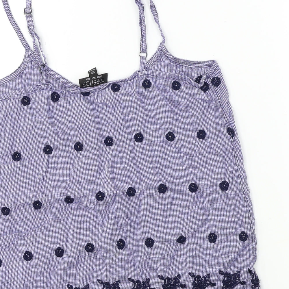 Topshop  Womens Blue   Basic T-Shirt Size 8