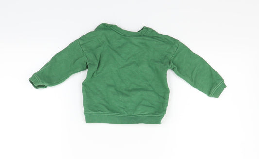 H&M Boys Gold   Pullover Jumper Size 12-18 Months