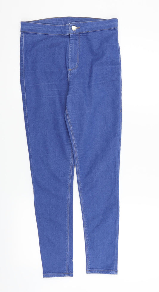 Topshop Womens Blue   Straight Jeans Size 30 in L25 in