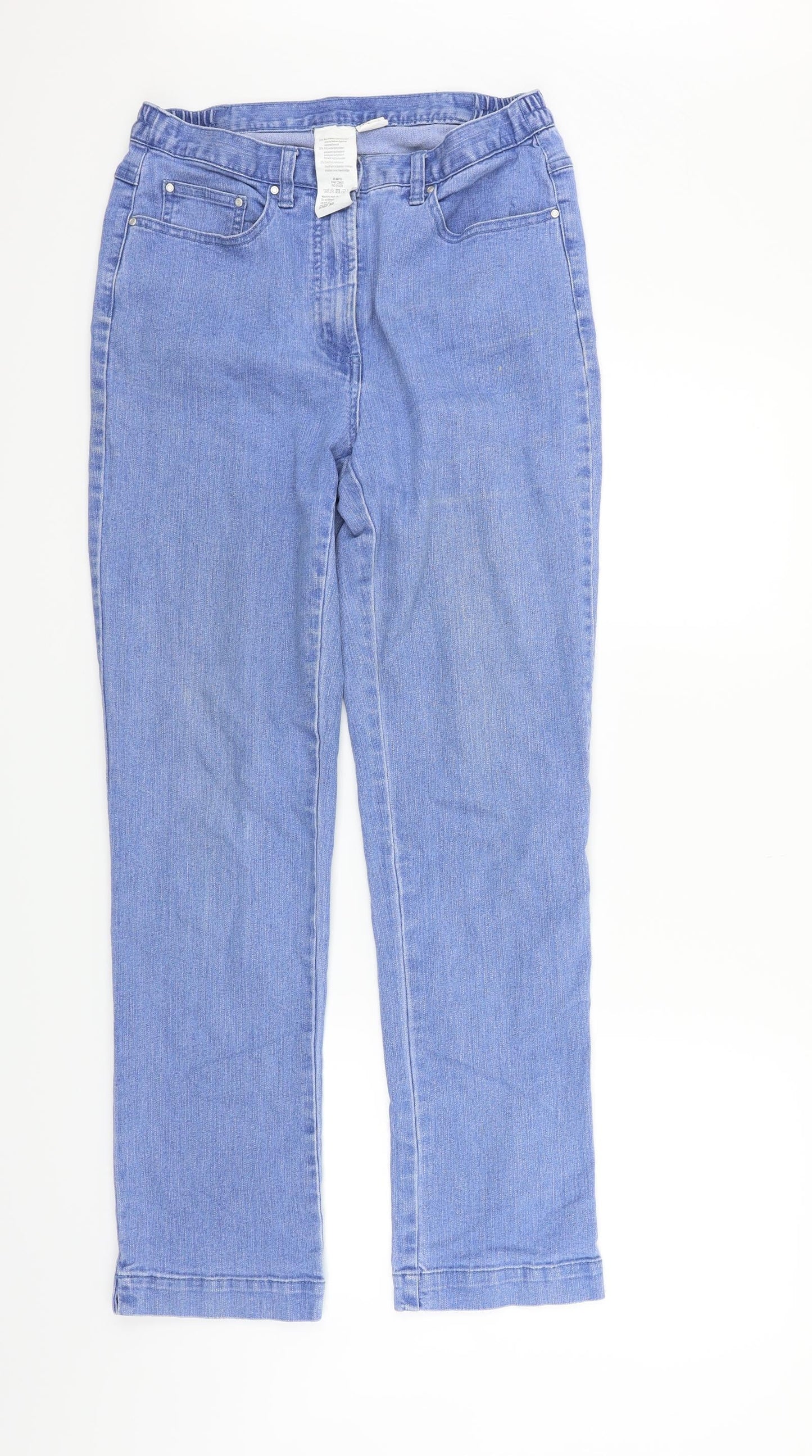 Preworn Womens Blue   Straight Jeans Size 10 L28 in