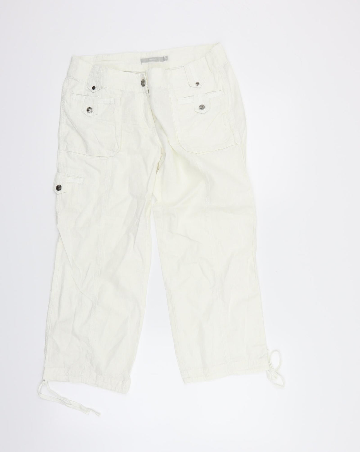sancred Womens White   Trousers  Size M L22 in