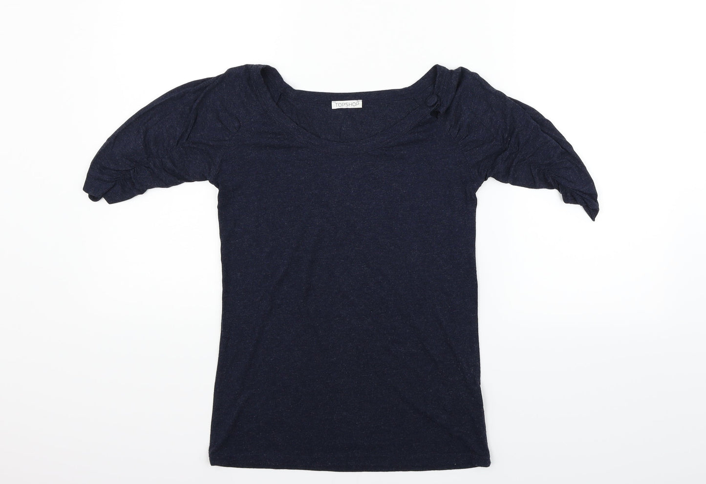 Topshop Womens Blue   Basic T-Shirt Size 8