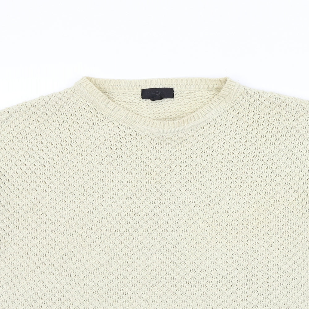 Topshop Womens Beige   Pullover Jumper Size 10