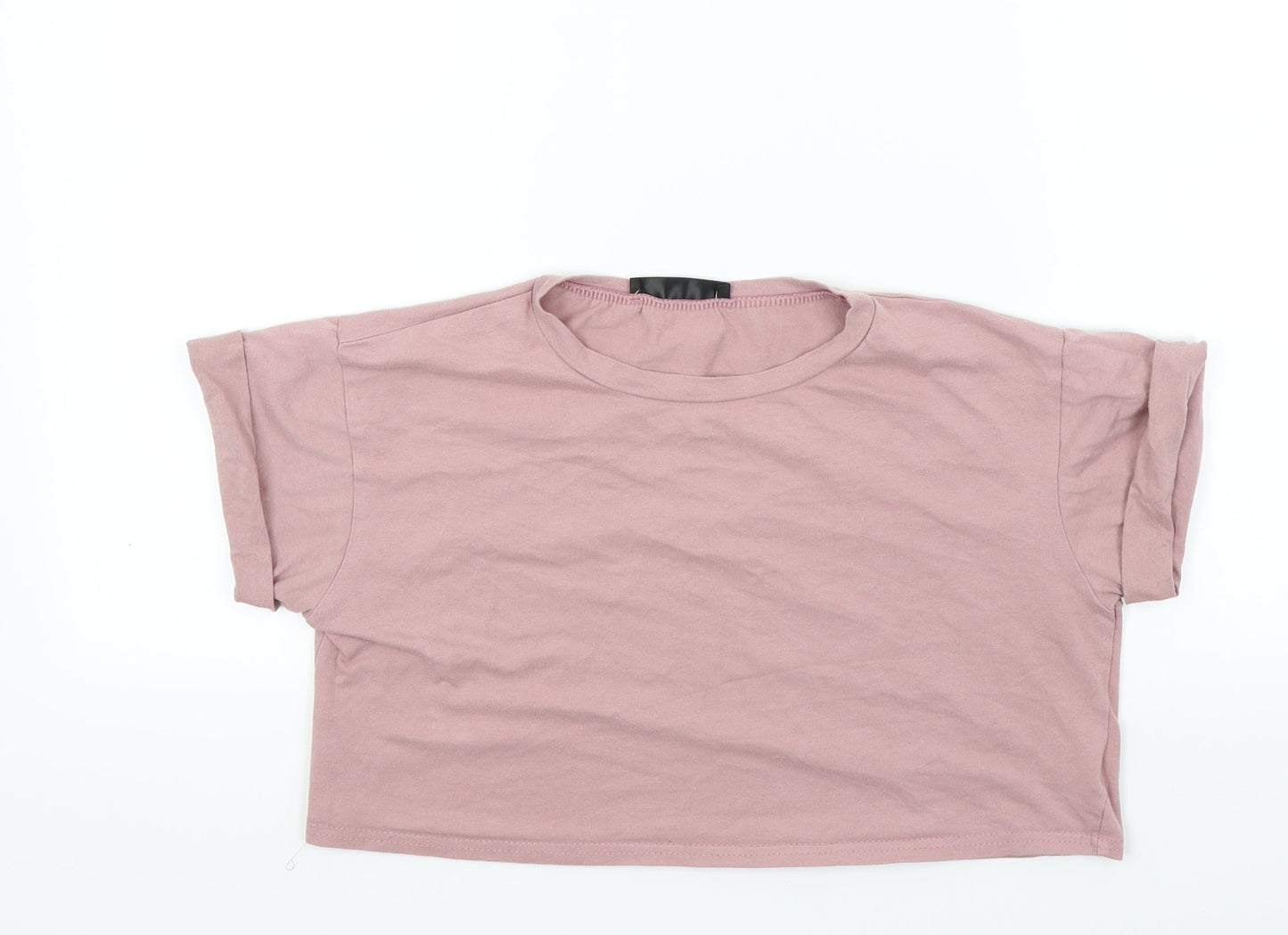 Preworn Womens Orange   Basic T-Shirt Size 8
