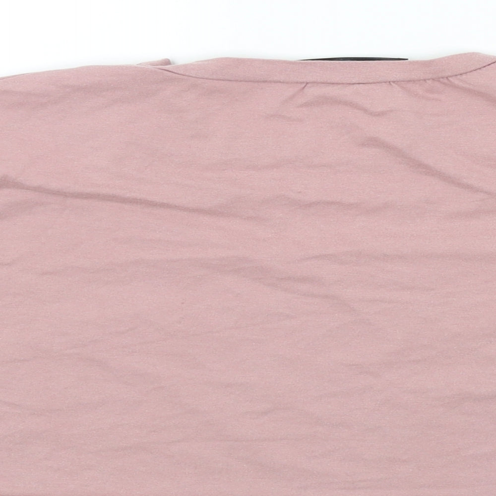 Preworn Womens Orange   Basic T-Shirt Size 8