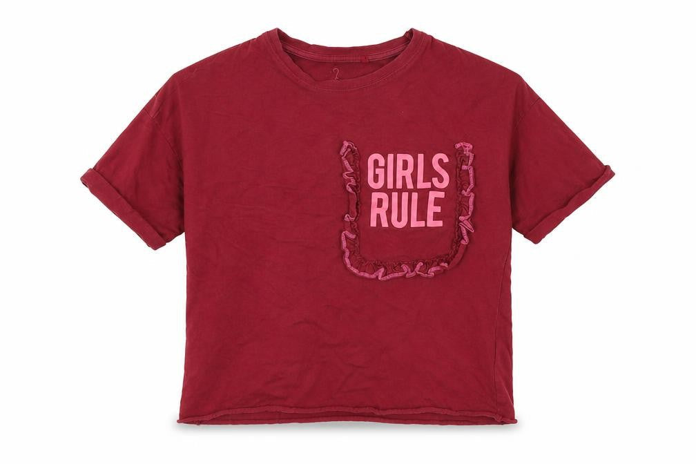 Next Girls Red   Basic T-Shirt Size 8 Years