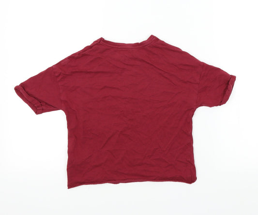 NEXT Girls Red   Basic T-Shirt Size 8 Years