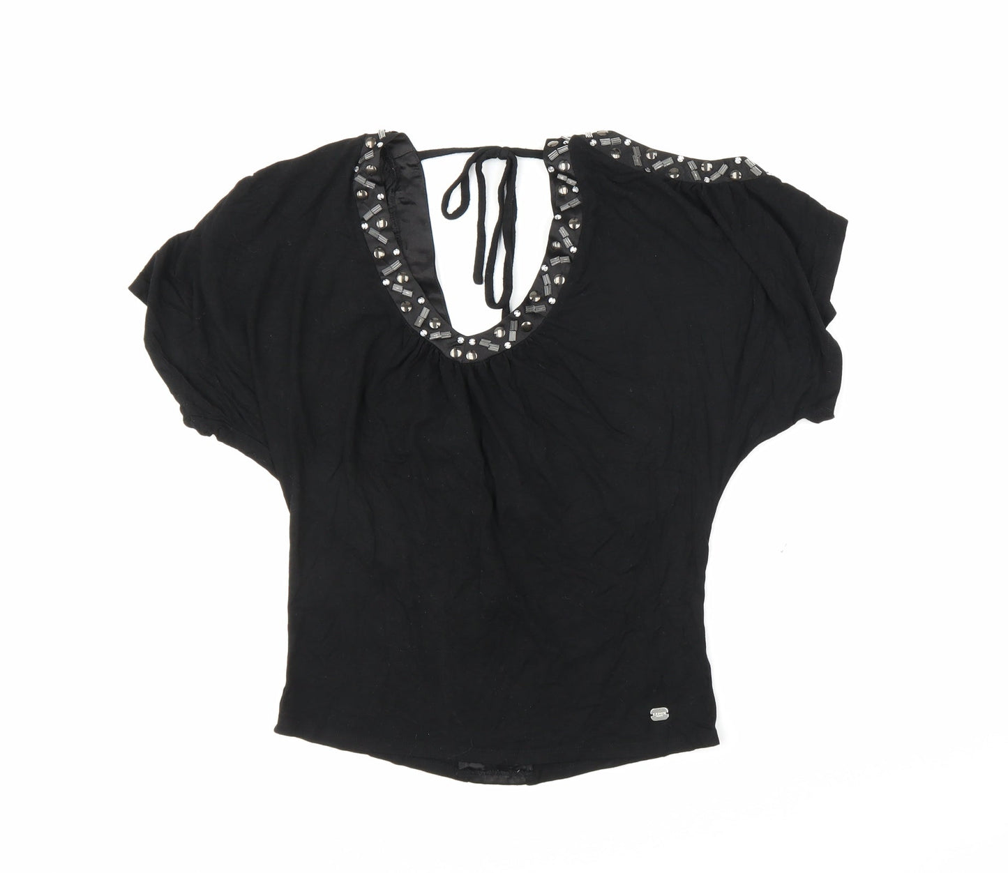 Lipsy London Womens Black   Basic Blouse Size 8
