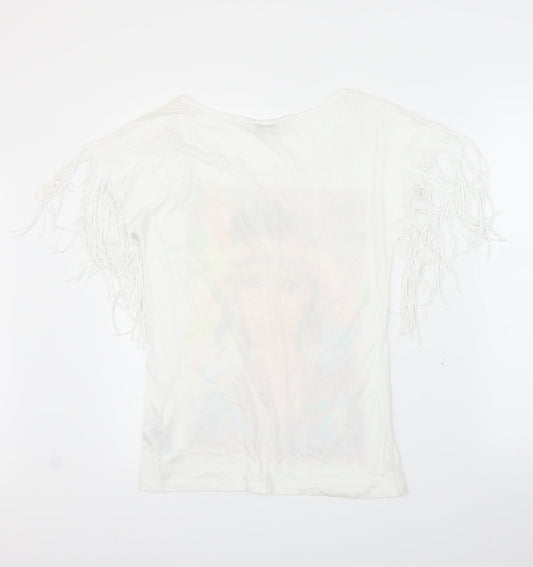 New Look Womens White   Basic T-Shirt Size 8