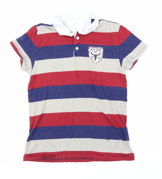 Gap Mens Multicoloured Striped   T-Shirt Size L  - Jersey