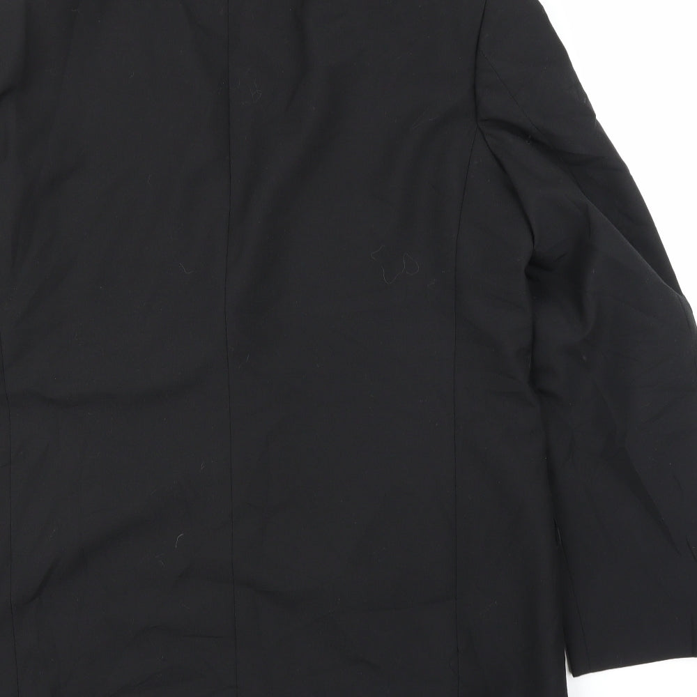 Preworn Mens Black   Jacket Suit Jacket Size 42