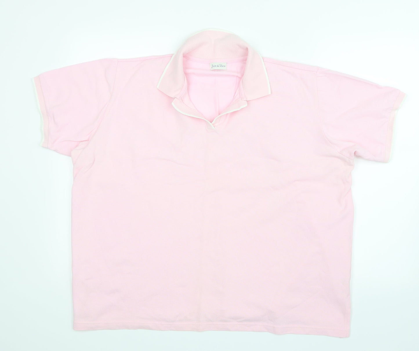 Joie de Vivre Womens Pink   Basic T-Shirt Size XL