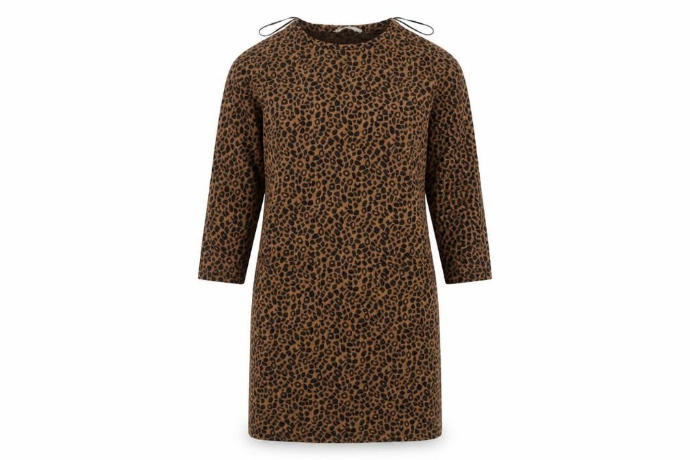 Tu Womens Black Animal Print  Mini  Size 12