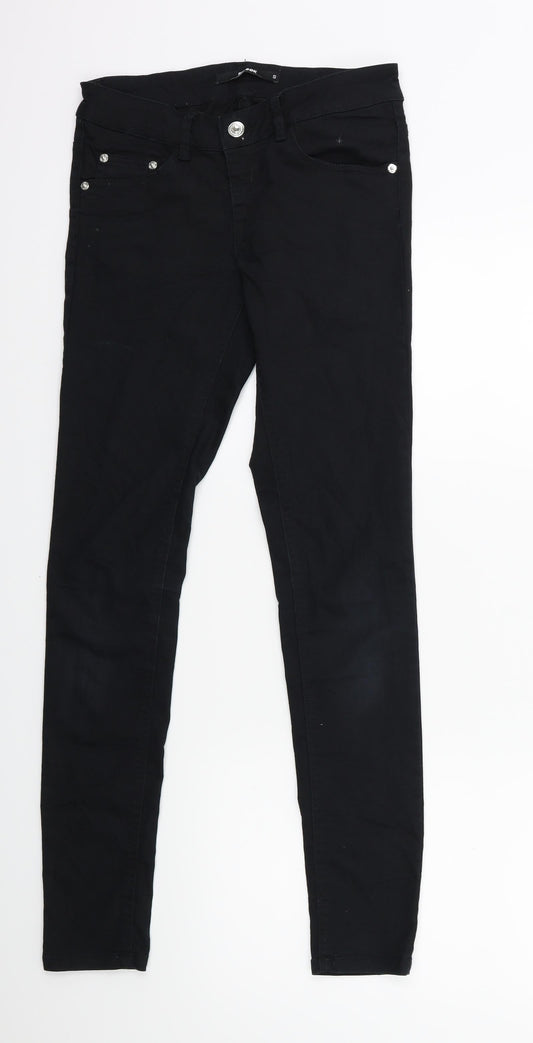 Bik bok Womens Black  Denim Skinny Jeans Size S L29 in