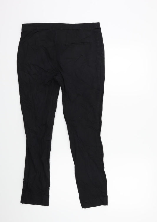 H&M Womens Black   Trousers  Size 10 L26 in