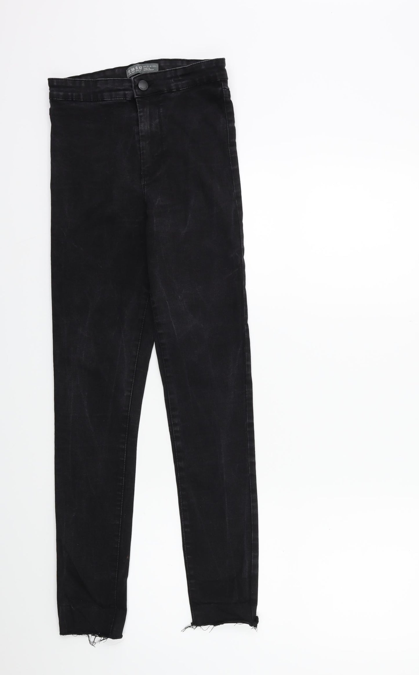 Denim & Co. Womens Black  Denim Skinny Jeans Size 10 L28 in